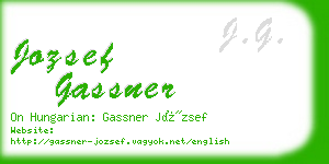 jozsef gassner business card